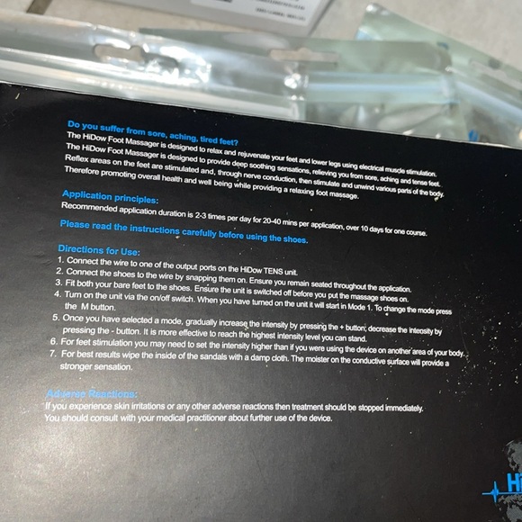 Brand New HiDow Muscle stimulator and Foot Massager - Picture 4 of 6